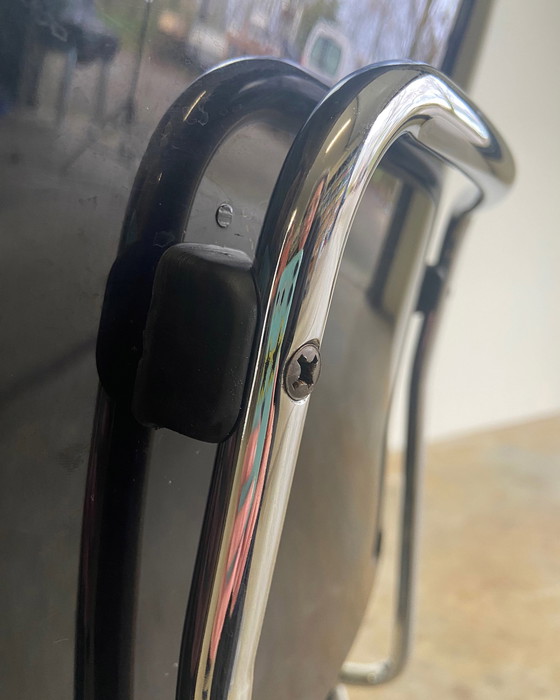 Image 1 of 10X Ahrend Fks Revolt Chair Black By Friso Kramer