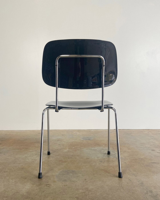 Image 1 of 10X Ahrend Fks Revolt Chair Black By Friso Kramer