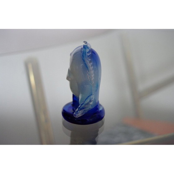 Image 1 of Poisson vintage en verre opalescent de Seguso 1950s