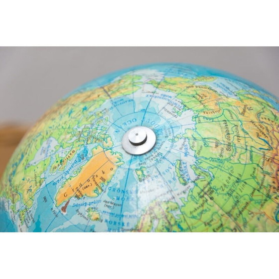 Image 1 of Globe terrestre vintage en plastique, Tchécoslovaquie 1970