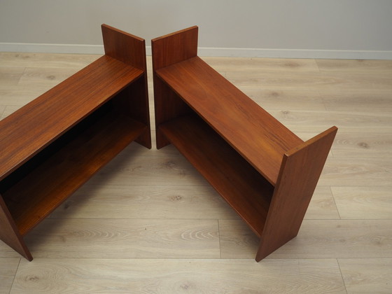 Image 1 of Ensemble de deux bibliothèques en teck, design danois, 1970S, Production : Danemark