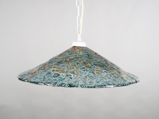 Image 1 of Lampe pendante, verre de Murano, design italien, 1970S, fabrication : Italie