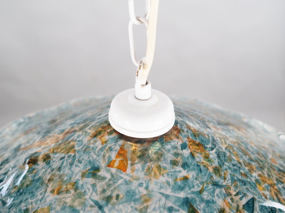 Image 1 of Lampe pendante, verre de Murano, design italien, 1970S, fabrication : Italie