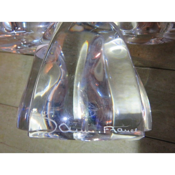 Image 1 of Chandelier vintage en cristal Daum à 3 branches