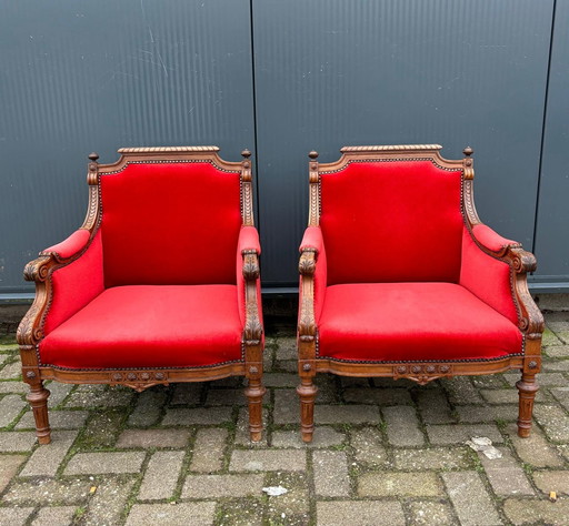 Ensemble de fauteuils baroques pour enfants