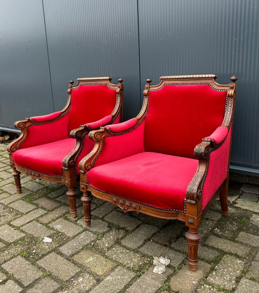 Ensemble de fauteuils baroques pour enfants