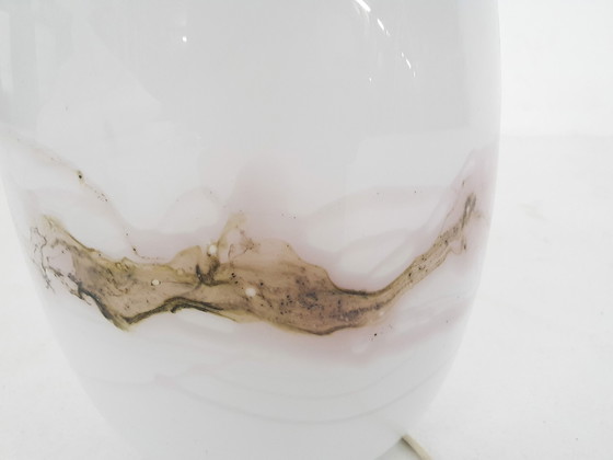 Image 1 of Michael Bang "Sakura" lampe de table en verre pour Holmegaard, modèle 388, Danemark 1984