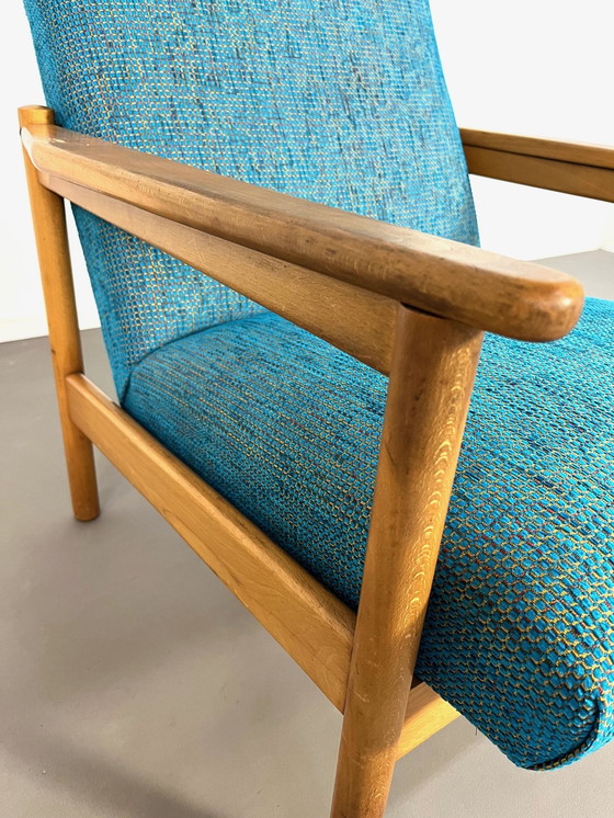 Image 1 of Fauteuil scandinave en frêne à haut dossier, années 1960