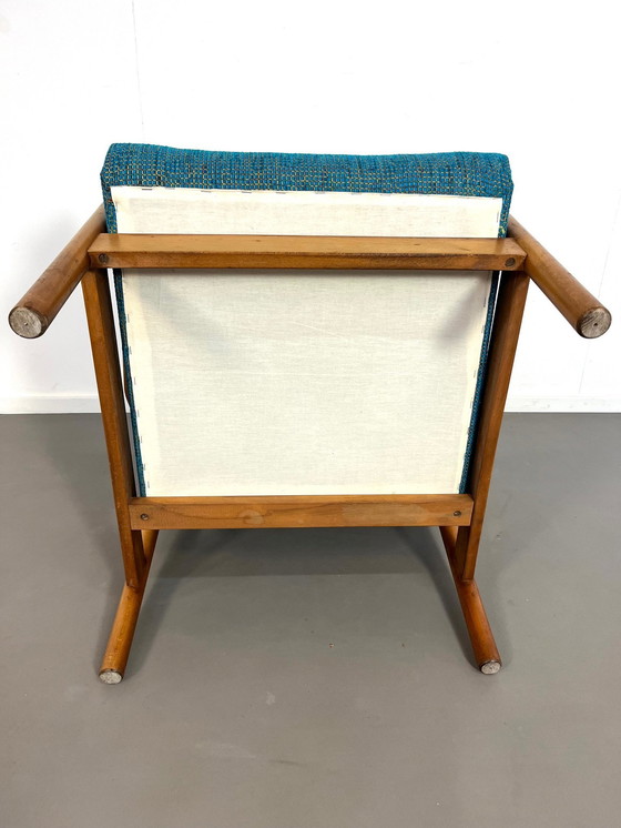 Image 1 of Fauteuil scandinave en frêne à haut dossier, années 1960