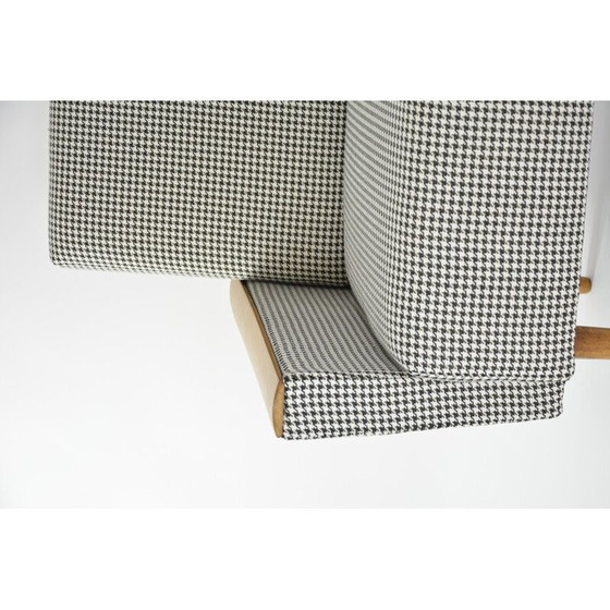 Image 1 of Fauteuil cube pied-de-poule vintage, 1960s