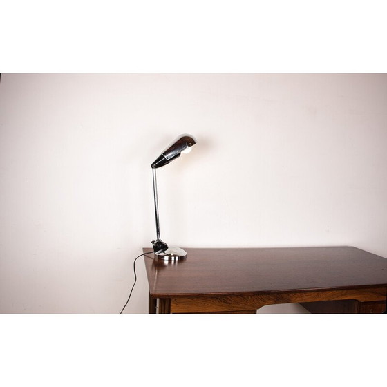 Image 1 of Lampe de bureau vintage en métal chromé inclinable par Marina Malabotti, Italie 1960