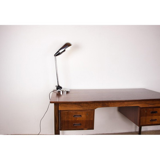 Image 1 of Lampe de bureau vintage en métal chromé inclinable par Marina Malabotti, Italie 1960