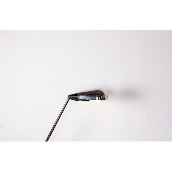 Image 1 of Lampe de bureau vintage en métal chromé inclinable par Marina Malabotti, Italie 1960