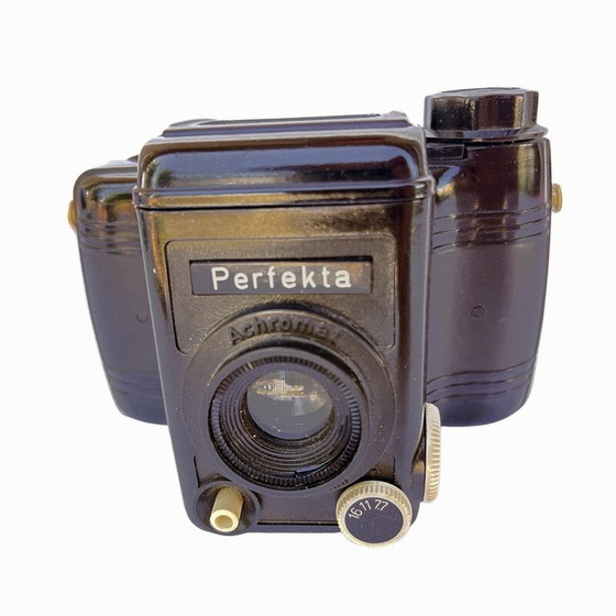 Image 1 of Appareil photo vintage "Perfekta Aeromat" pour Veb Rheinmatall, Allemagne 1950