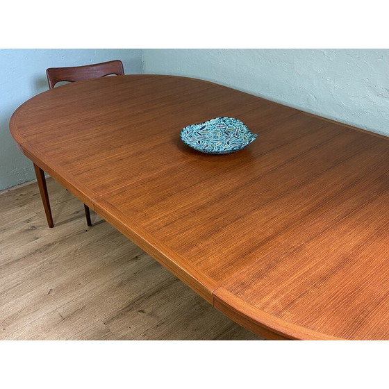 Image 1 of Table de salle à manger extensible en teck par Bertil Fridhagen pour Bodafors, Suède 1960