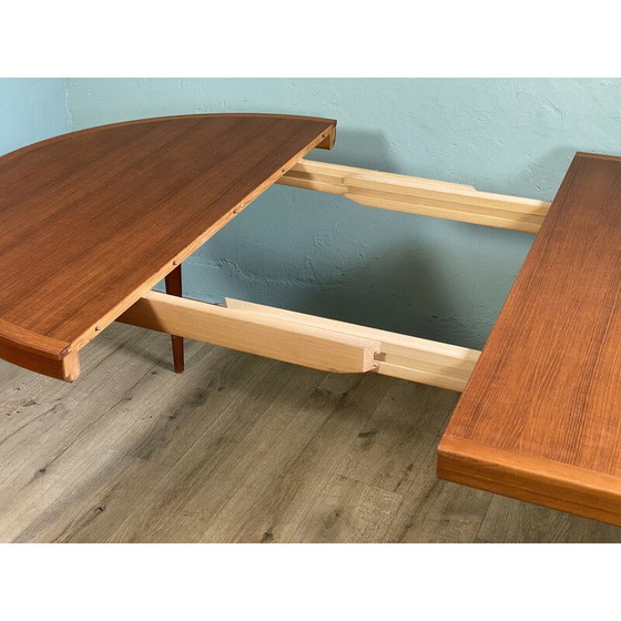 Image 1 of Table de salle à manger extensible en teck par Bertil Fridhagen pour Bodafors, Suède 1960