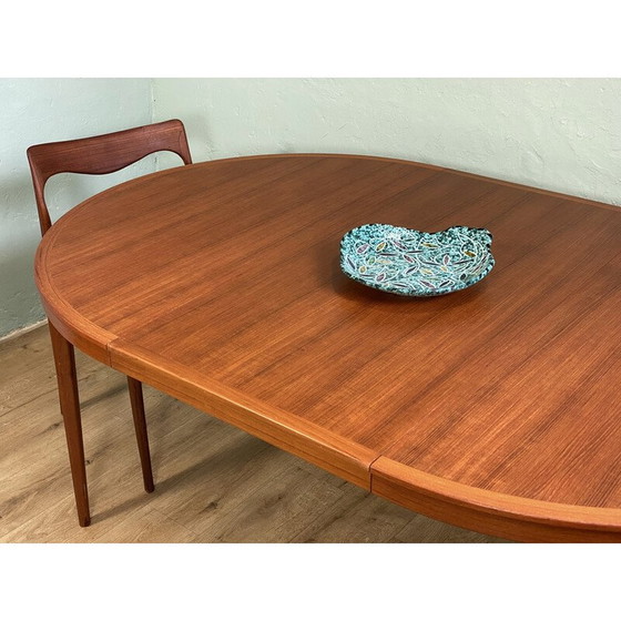 Image 1 of Table de salle à manger extensible en teck par Bertil Fridhagen pour Bodafors, Suède 1960