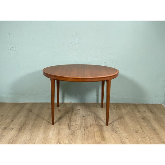 Image 1 of Table de salle à manger extensible en teck par Bertil Fridhagen pour Bodafors, Suède 1960