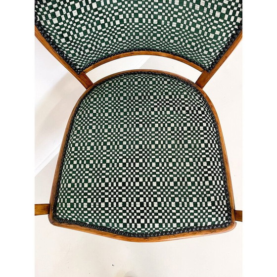 Image 1 of Fauteuil vintage No. 715 en tissu et bois par Gustav Siegel pour Kohn, Autriche 1900