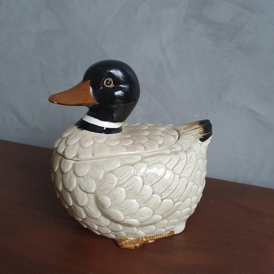 Image 1 of Biscuit Jar Duck des années 70