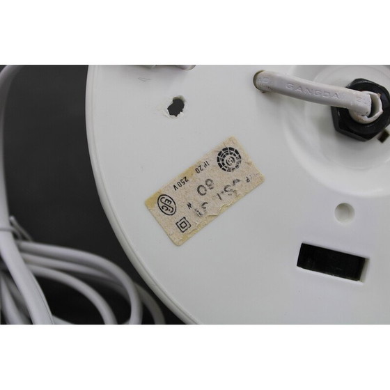 Image 1 of Lampe de table vintage à globe en verre, années 1980