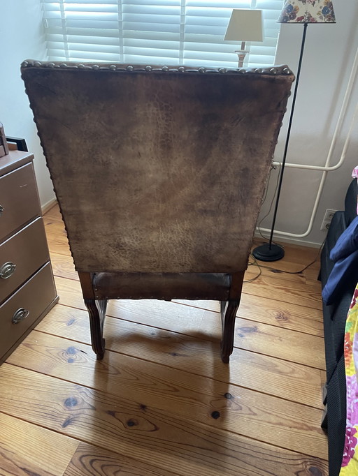 Chaise de bureau en cuir