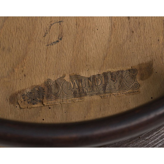 Image 1 of Ensemble de 3 chaises vintage en bois courbé de Mundus Vienne Autriche, années 1920