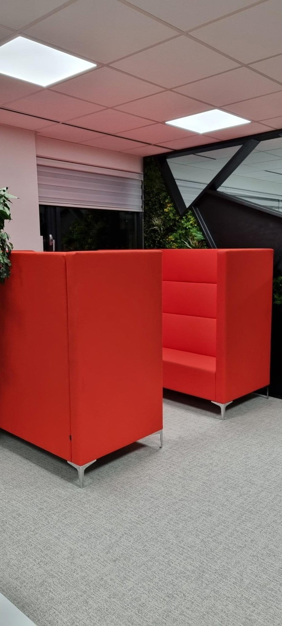 2X Deberenn Cara Acoustic Bench Highline 2,5 places Rouge
