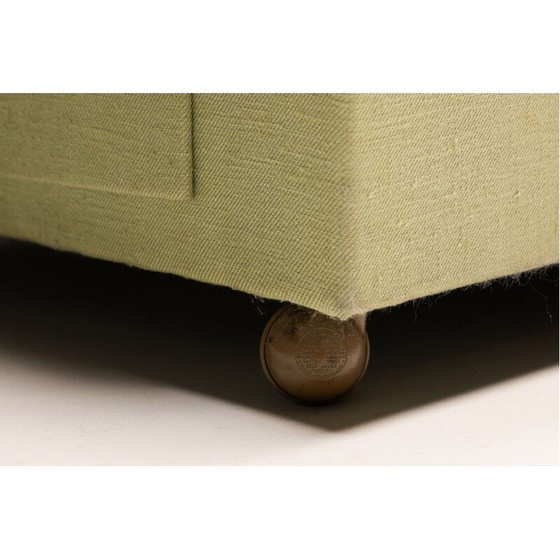 Image 1 of Canapé vintage en tissu vert de la société Seng, Allemagne, années 1930