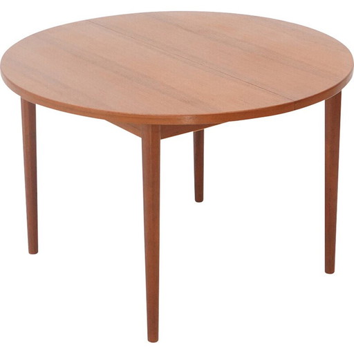 Table de salle à manger extensible en teck vintage "Malta" par Hugo Troeds, Suède 1960