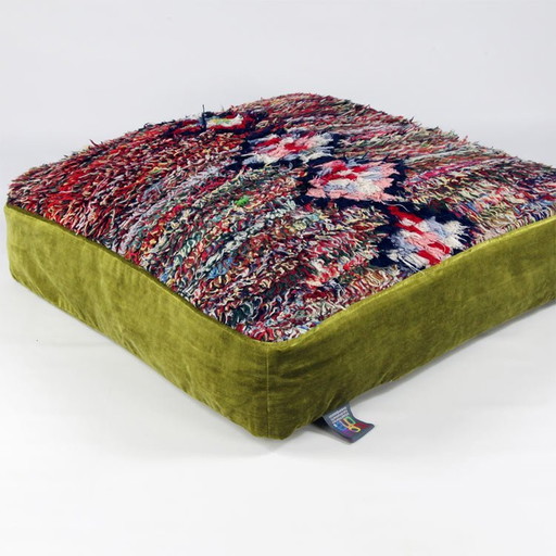 Coussin de sol berbère marocain Pouf, pièce unique, fait main