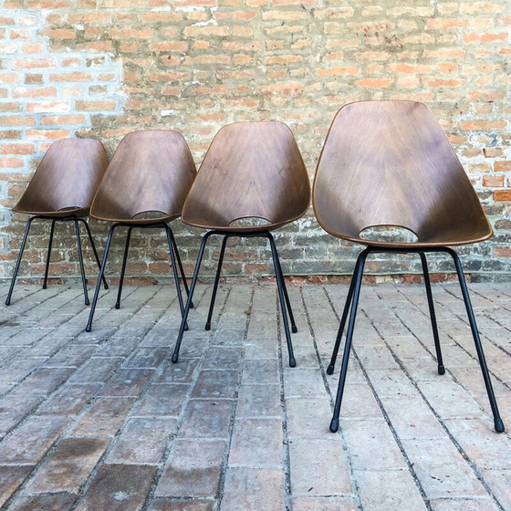 Image 1 of Ensemble de salle à manger Medea en teck du Mid Century par Vittorio Nobili pour Fratelli Tagliabue, 1956