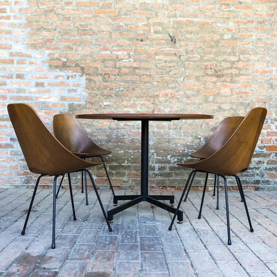 Image 1 of Ensemble de salle à manger Medea en teck du Mid Century par Vittorio Nobili pour Fratelli Tagliabue, 1956