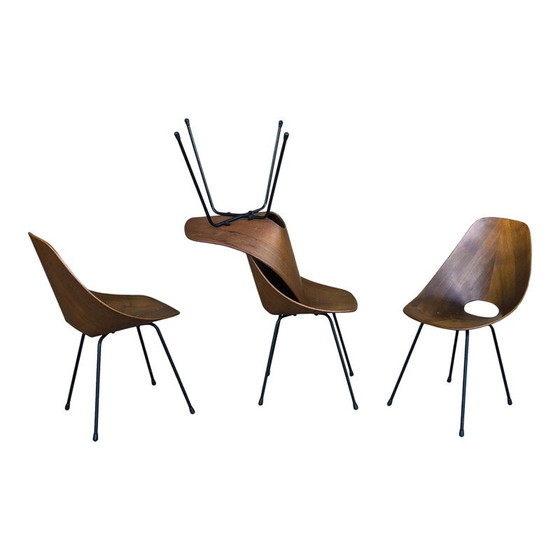 Image 1 of Ensemble de salle à manger Medea en teck du Mid Century par Vittorio Nobili pour Fratelli Tagliabue, 1956