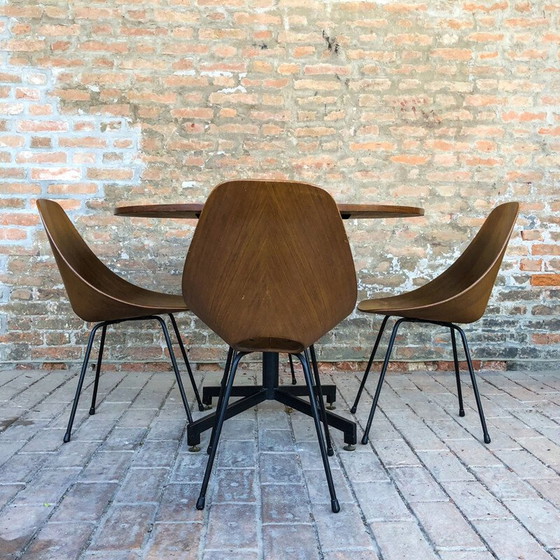 Image 1 of Ensemble de salle à manger Medea en teck du Mid Century par Vittorio Nobili pour Fratelli Tagliabue, 1956