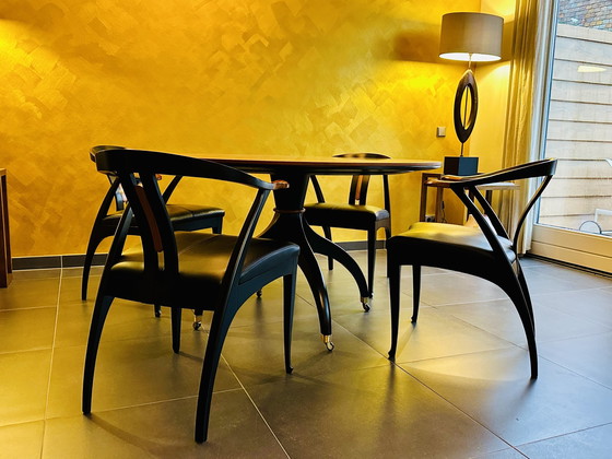 Image 1 of Giorgetti Progetti 63330 Centro Ricerche Chairs 4 Piece Set