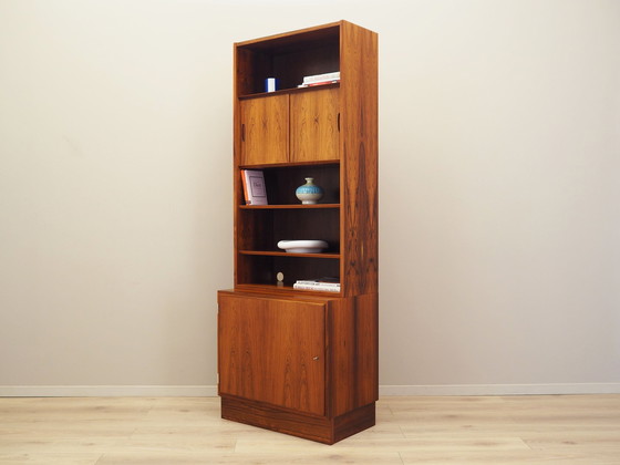 Image 1 of Bibliothèque en bois de rose, design danois, années 1970, production : Hundevad