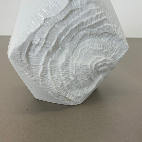 Image 1 of Paire de vases en porcelaine Op Art vintage par Ak Kaiser, Allemagne 1970