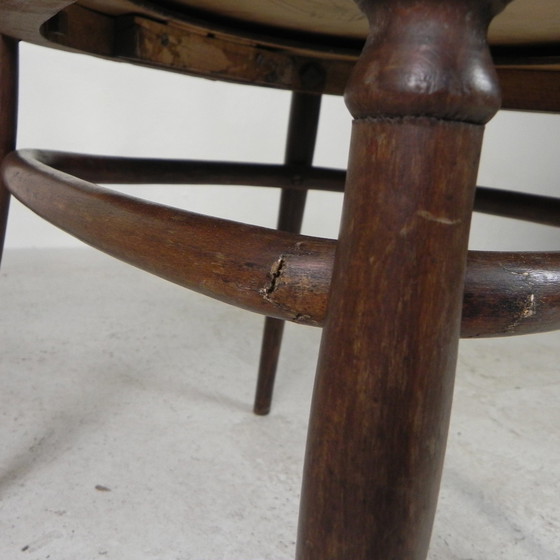 Image 1 of Fauteuil en hêtre avec accoudoirs, style Thonet, années 1920