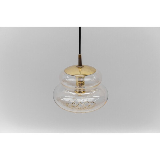 Image 1 of Plafonnier en verre vintage de Peill et Putzler, 1970