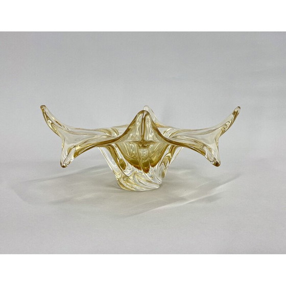 Image 1 of Bol en verre vintage par Josef Hospodka pour Chribska Glass Works, Tchécoslovaquie 1960
