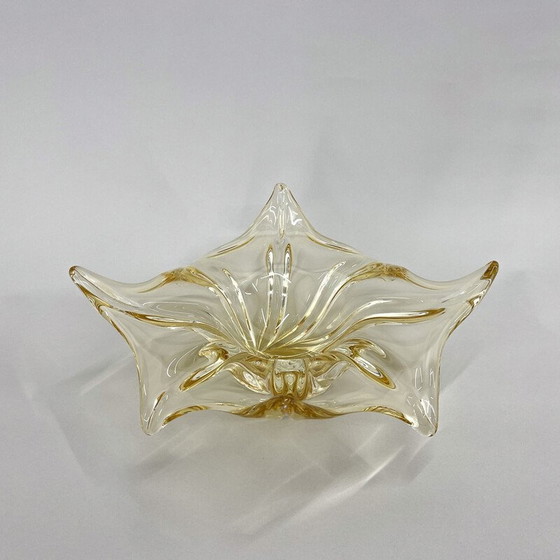 Image 1 of Bol en verre vintage par Josef Hospodka pour Chribska Glass Works, Tchécoslovaquie 1960