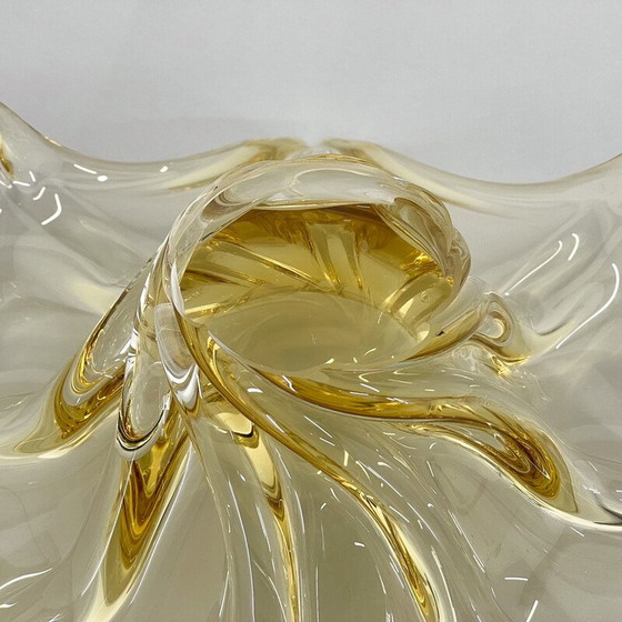 Image 1 of Bol en verre vintage par Josef Hospodka pour Chribska Glass Works, Tchécoslovaquie 1960