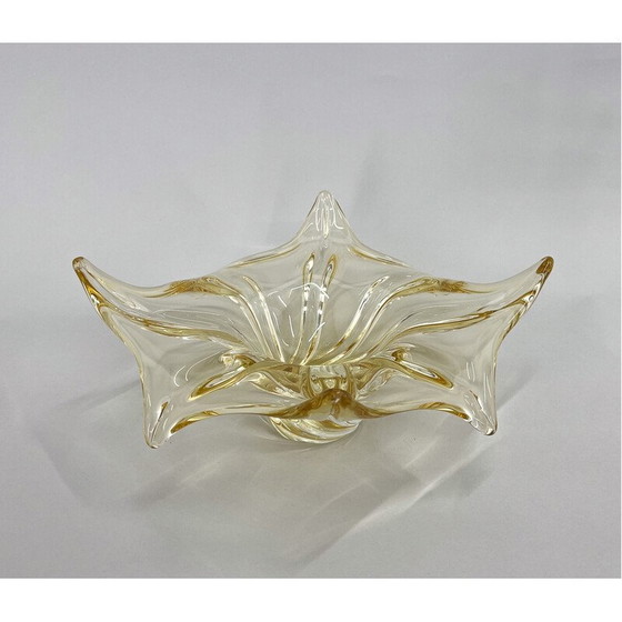 Image 1 of Bol en verre vintage par Josef Hospodka pour Chribska Glass Works, Tchécoslovaquie 1960