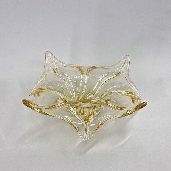 Image 1 of Bol en verre vintage par Josef Hospodka pour Chribska Glass Works, Tchécoslovaquie 1960