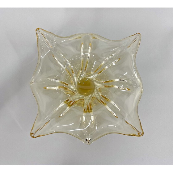 Image 1 of Bol en verre vintage par Josef Hospodka pour Chribska Glass Works, Tchécoslovaquie 1960