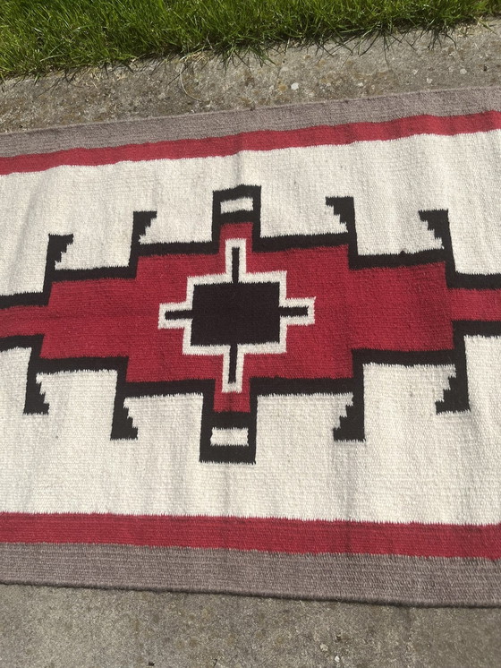 Image 1 of Tapis Navajo En Laine