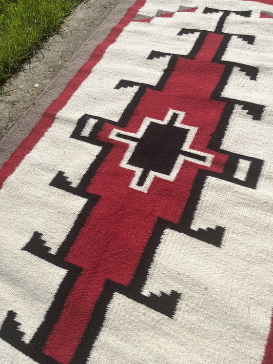 Image 1 of Tapis Navajo En Laine