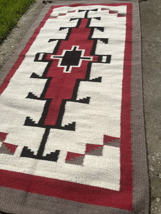 Image 1 of Tapis Navajo En Laine