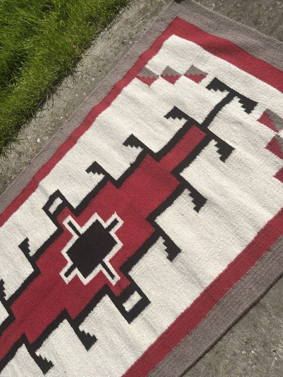 Image 1 of Tapis Navajo En Laine